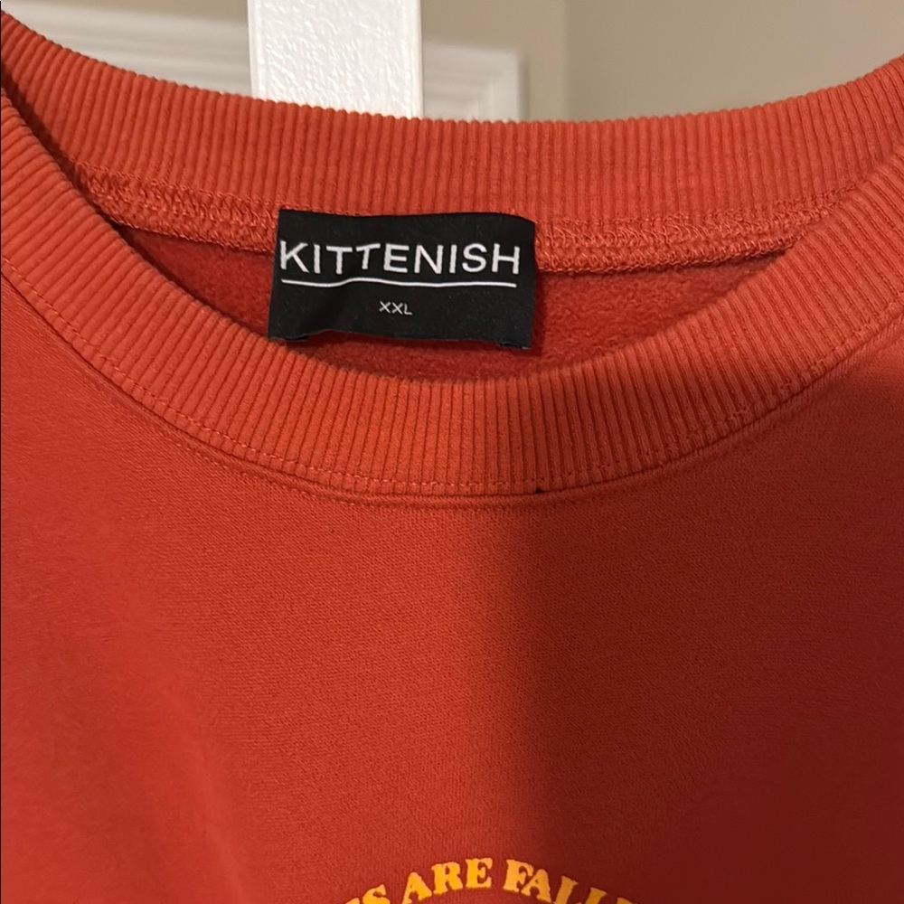 Kittenish Warm Orange Sweatshirt - Picture 2 of 4